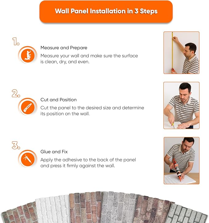 IZODEKOR 3D Brick Effect Wall Panels - Image 7