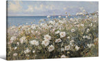 Nature Landscape Wall Art Coastal Wildflower Poster 24X36 inch Framed French by rumlud