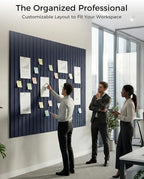 Aothia 12-Pack Felt Bulletin Board Tiles 48"x36", Modular Pin Board - Image 5