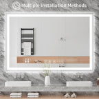 Koonmi 60"x36" LED Mirror for Bathroom, 90CRI Anti-Fog Vanity Mirror - Image 7