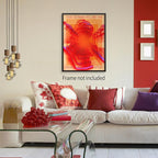 Medpol Retro Hippie Trippy Posters Vintage Red 70s 80s Wall Art Trendy Face Eye - Image 7