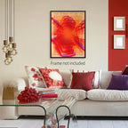 Retro Hippie Trippy Posters Vintage Red 70s 80s Wall Art Trendy Face Eye Canvas - Image 7