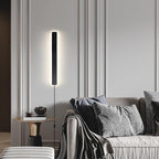KELUOLY Modern Plug in Wall Sconces, 23.6 inch Frosted Black LED Long Wall - Image 2