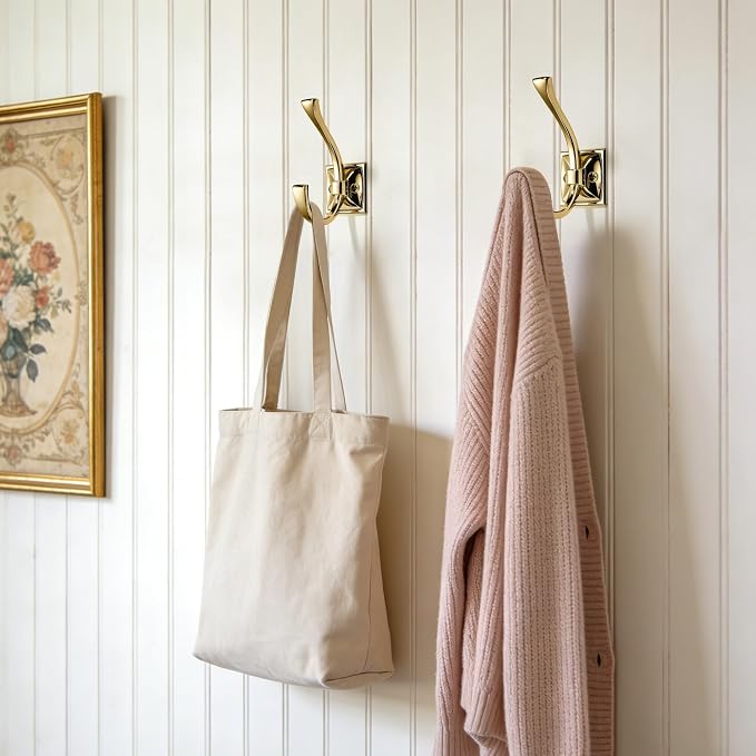 TUNNY 5 Pack Antique Design Wall Hanging Coat Hooks - Image 5