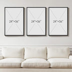 Large Framed Gold Abstract Geometric Wall Art - Image 3