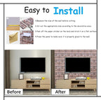 3D Wall Panels Peel and Stick in Red White Stone, Faux Brick Wall Panels - Image 7