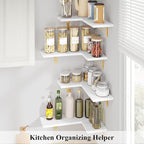 Love-KANKEI Corner Shelf Wall Mounted, Floating Wall Shelves - Image 4