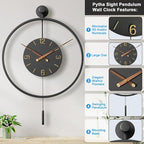 34.6×24 Inch Large Modern Decorative Oversized Pendulum Wall Clocks - Image 2