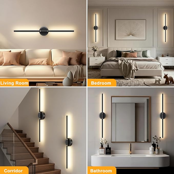 Battery Operated Wall Sconces Set of 2, Dimmable 6000mAh Rechargeable Wall - Image 7