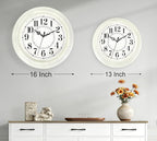 Vintage Wall Clock 13 Inch Quartz Silent Non-Ticking Analog Clock Battery - Image 6