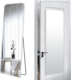 SCWF-GZ 57x20 Door Hanging Full Length Mirror, Floor or Wall Mounted Metal by SCWF-GZ