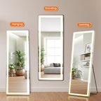 Full Length Mirror with Lights, Full Body Dressing Standing Mirrors with - Image 8