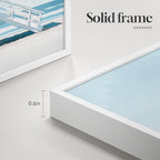 Framed Blue Coastal Beach Wall Art - Image 5