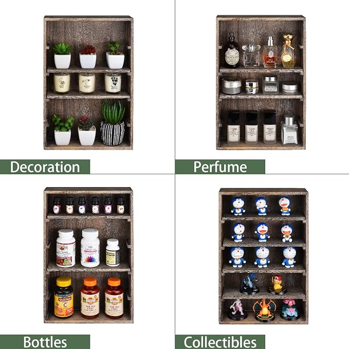 Ikee Design Wooden Wall-Mounted Display Shelves Rack - Image 7