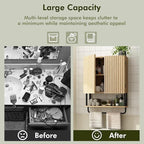 RUSTOWN Fluted Bathroom Wall Cabinet - Image 9