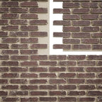 EverStone Aged Brick Faux Brick Panel, 46 7/8"W x 27"H x 1 1/4"D, Merlot Color - Image 9