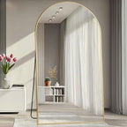 Prywot Full Length Mirror, Oversized 78"x38" Arched-Top Floor Mirror, Free - Image 2