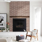 2 Red/Brown Thin Brick Wall Tiles, Clay Manufactured Faux Brick Veneers - Image 5
