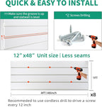 FRAYSCENT Slat Wall Paneling Garage Slat Wall Storage Systems Slatwall Panels - Image 3
