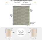 GoDear Design Adjustable Sliding Panel Track Blinds - Image 4