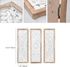 SwallowLiving 3D Layered Mandala Wood Wall Art Set of 3 – 23.6" Large Sacred - Image 2