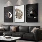 Large Framed Modern Elegant Abstract Wall Art - Image 2