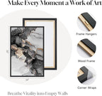 Framed Abstract Black and Gold Wall Art - Image 6
