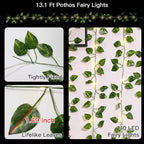 suddus Vine with Fairy Lights Battery Operated, 13.1ft 40 LED Pothos String - Image 6