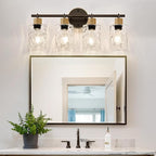 MOKATNG Bathroom Light Fixtures, 4-Light Coastal Vanity Lights - Image 5
