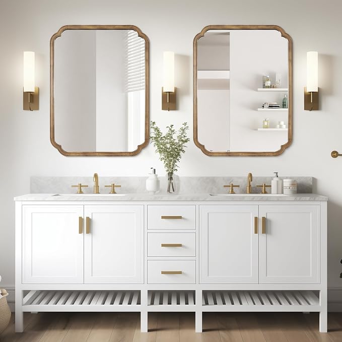 WallBeyond 30" x 40" Rounded Corner Arch Wall Mirror - Image 2
