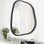 Irregular Asymmetrical Mirror Wall Mounted, Unique Vanity Mirror, Shaped by HLFMVWE