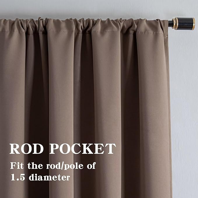 IGEMAEVE Blackout Curtains for Bedroom 1 Panel, Custom Curtains Thermal - Image 2