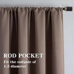 IGEMAEVE Custom Curtains for Bedroom Customsize, Grommet Light Blocking Drapes - Image 2