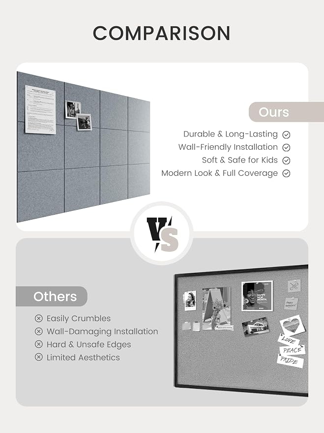 Bumusty Large Cork Board 48" x 36" Alternative - Image 7