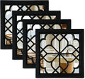 ZEXUIRU 4 Set. Rustic Wall Mirrors by ZEXUIRU