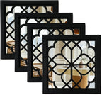 ZEXUIRU 4 Set. Rustic Wall Mirrors by ZEXUIRU