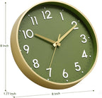 Mosewa Wall Clock 8 Inch, Battery Operated Silent Non-Ticking Modern Analog - Image 3