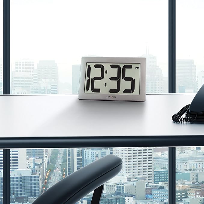 AcuRite 75102RM 9.5" Large Digital Clock - Image 2