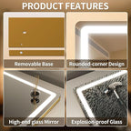 ROLOVE Vanity Mirror with Lights, Lighted Vanity Mirror with Dimmable 3 Modes - Image 5
