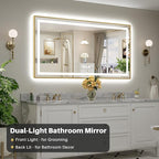 68x36 Inch LED Bathroom Mirror - Image 3