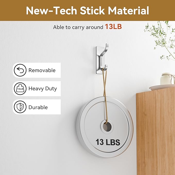 pickpiff Adhesive Wall Hooks for Hanging Towels - Image 5
