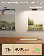EZVALO Picture Light for Wall, 4800mAh Rechargeable Wireless Remote Battery - Image 3