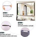 Easly 30"x40" Black Bathroom Mirror - Image 5