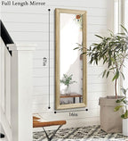 AAZZKANG Full Length Door Mirror Wooden Frame Large Mirrors - Image 2