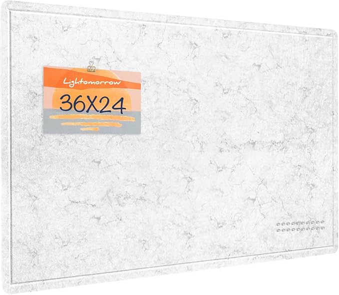 Lightomorrow Bulletin Board, 36 x 24 inches Felt Board by Lightomorrow