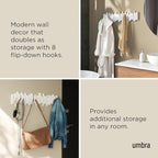 Umbra Sticks Wall-Mounted Coat Rack Rail Hook - Image 4