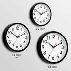 DAXSMY 12 Inch Wall Clock Silent Non-Ticking Battery Operated Analog Clock - Image 3