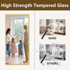 Koonmi 77"x38" Floor Mirror Full Length, Bedroom Floor Body Mirror - Image 8