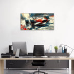 Large Abstract Car Posters F1 Wall Art Vintage Formula 1 Racing Canvas Prints - Image 3