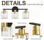 Crystal Bathroom Light Fixtures, Bathroom Lighting Fixtures Over Mirror - Image 4